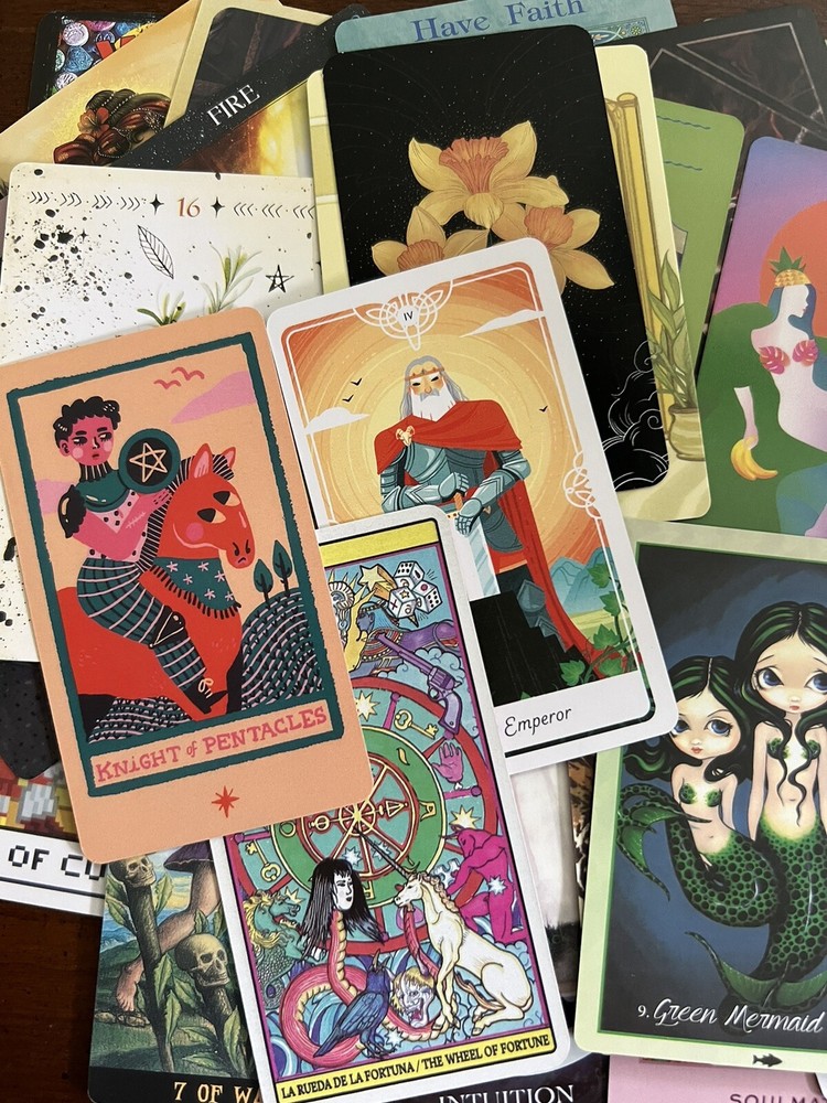 Lot Of 45 Tarot Cards Lot Junk Journal Collage Ephemera Single Swap Arcana