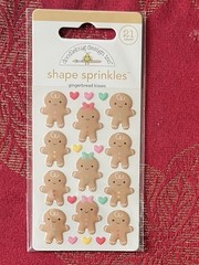 YOU CHOOSE – VERY RARE CHRISTMAS SHAPE SPRINKLES DOODLEBUG PUFFY STICKERS