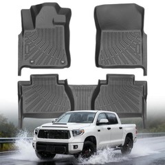Floor Mats for Toyota Tundra Double Cab/CrewMax Cab 2014-2021, Custom Fit Flo…