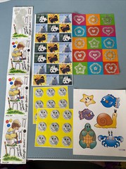 Lot Of 7 Sheets Various Stickers Suzy’s Zoo Crafts, Inc. , AGC Seals