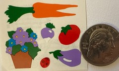 GARDENING TIME Stickers(10pc) Mrs.Grossman’s…Flowers…Wheelbarrow…Card Making…