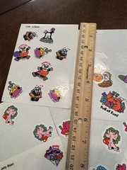Big Lot 80s STICKERS Trend Scratch Sniff Lollipop Kitten Red Hots Hot Fudge Jell