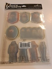 A&E Duck Dynasty Epoxy Stickers 2 sheets of 9. Willy Jack TV Show Merch