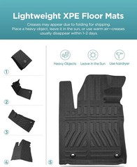 Floor Mats for Toyota Tundra: 2014-2021 (Only for CrewMax Cab), Car Accessories