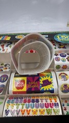 VTG SandyLion 1500 Sticker Set Box Rare Metallic Prismatic Teacher Y2K Lot