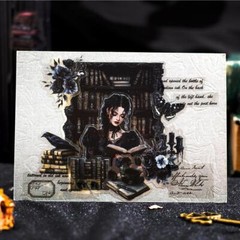 25Pcs Magic Gothic Stickers Character Scrapbook Sticker Journal Planner Supplies