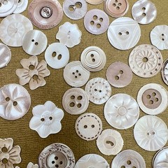 Vintage Style Button Cardstock Stickers Scrapbooking Junk Journaling Collage