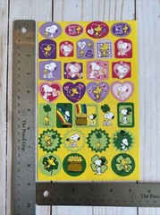 Peanuts Valentine’s Day Love + St. Patrick‘s Day Irish Stickers Snoopy Kids Fun