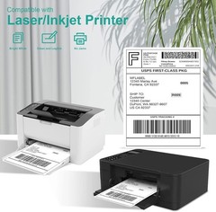 Versatile 25 Pack Matte Sticker Paper with Permanent Adhesive for DIY & Shipping