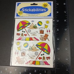 Stickabilities Lot of 2 sticker Packs Beach & Ocean Fish ~ Total of 4 Sheets NEW