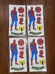 Rare Vintage Spider Man Marvel Comics Super Hero Puffy Stickers Lot Prism DC New