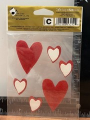 JOLEES BOUTIQUE BY STICKO SPJC011 FELT HEARTS VALENTINES DAY WEDDING LOVE