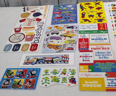 Scrapbook Theme Stickers Lots – Boy Stickers – Girl Stickers – Sports
