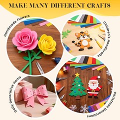 12PCS Multicolor Foam Sheets 8.5×5.5 Inch for Crafts Scrapbook Cosplay