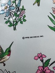 Decorcal Handpainted Bird Hummingbird Decals Lot 2 Vintage 1980s 90s Multi Color