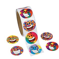 Sticker Roll 5 Rolls of Back to School Sticker Party Supplies Stickers for Kids