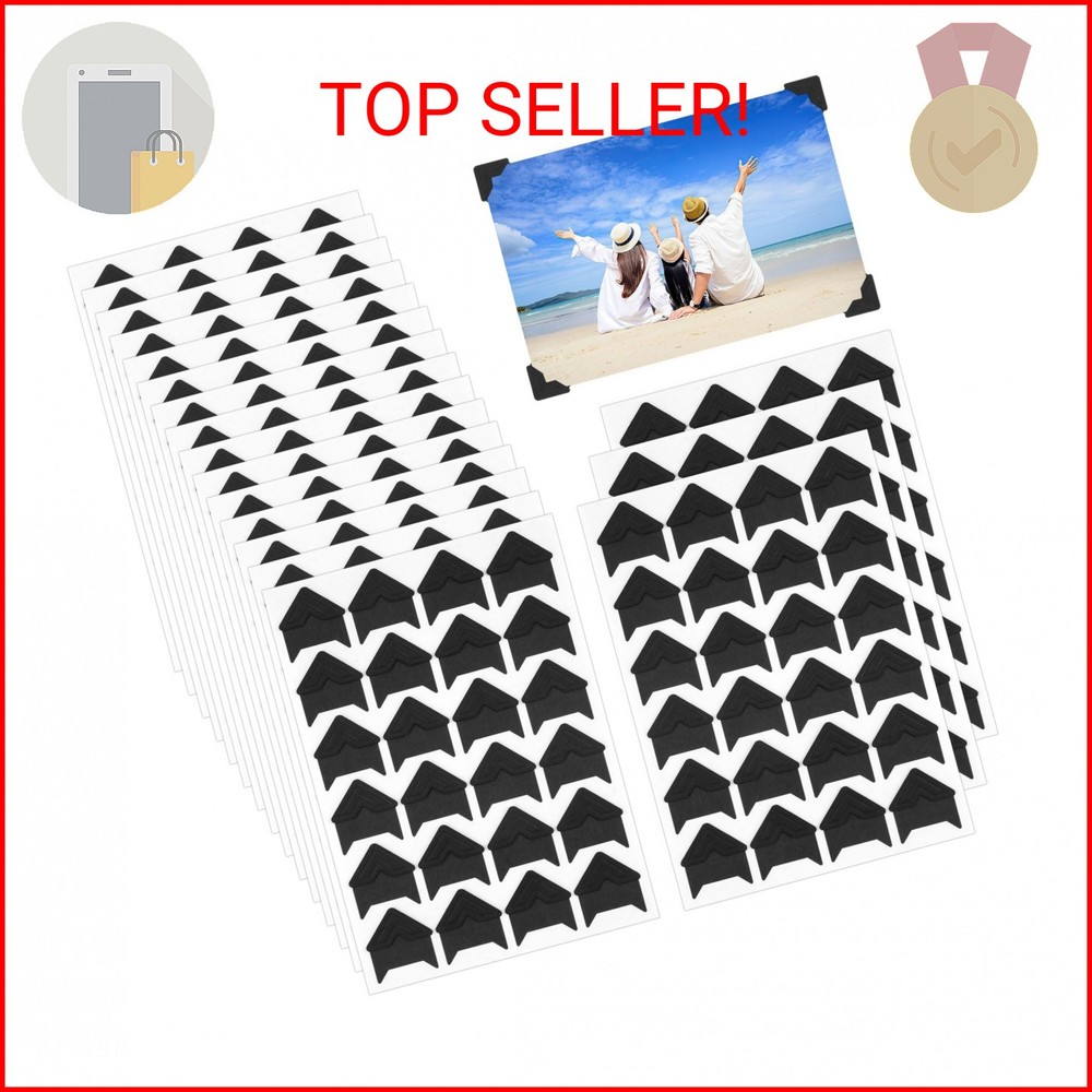 432 Pcs Photo Corners Self Adhesive, Acid Free Picture Corners for Scrapbooking,