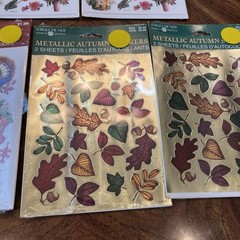 Scented Stickers Vtg Stickers Fall Flowers Floral Lot Of 5 Packs 4 New 1 Open