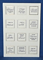 Anna Griffin Mini Sentiments Sticker Everyday & Holiday 288 pc Themed Sentiments