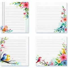 Set Of 16 Small Bird Papers For Junk Journal Scrapbook Kit