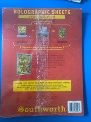 Southworth Holographic Sheets (5) and sticker sheet (5) 10 sheets Inkjet printer