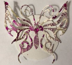 LARGE BUTTERFLY Pre-Made Die-Cuts (3pc)Victorian•Rhinestone•Filagree •Garden•Bug