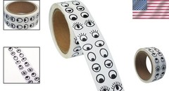 Creative Reusable Black and White Eye Stickers – Perfect for Classroom Projects