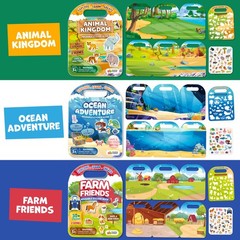 Reusable Sticker Books for Toddlers 1-3, Stickers for Toddlers 2-4 Years – St…