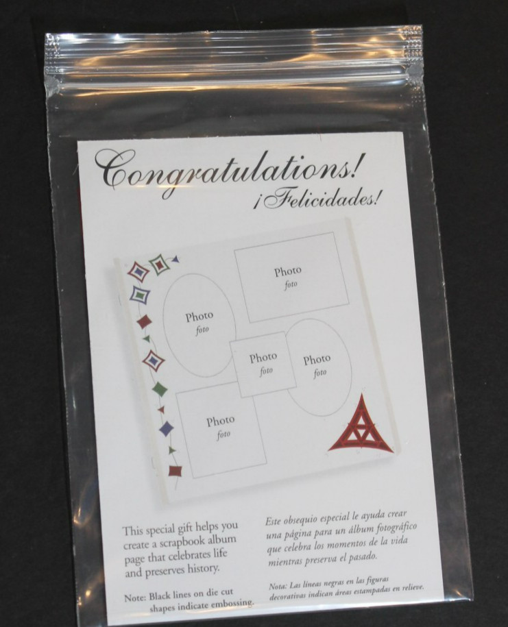 Creative Memories Thank You Gift – Geometric red, green, blue NIP Scrapbooking