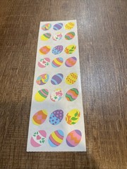 Mrs. Grossman’s Stickers 1 Strip Easter Eggs Holiday 1984 Retired