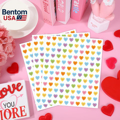 2400 Pcs Valentine’S Day Mini Sticker Paper Decal Conversation Heart Self-Adhesi
