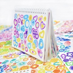 DAPUTOU 2300PCS Scrapbook Stickers Cute Butterfly Stars Heart Multi