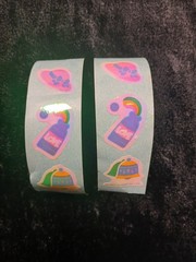 Vintage Rare Sanrio Iridescent Pastels Sticker 1984