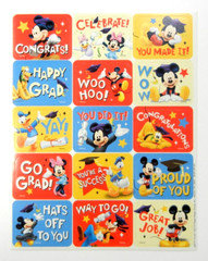 Disney Mickey Mouse Congratulations Squares Sticker Sheet Eureka