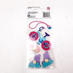 Sandylion Essentials Dimensional Stickers Play Time Girl 2004 Sealed Package a