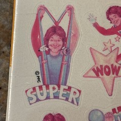 1979 Ambassador Hallmark MORK 4 Sheet Sticker Package Robin Williams Nanu Nanu!