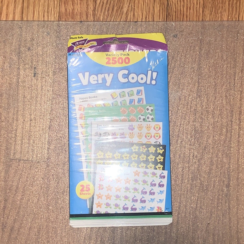 TREND Very Cool! superShapes Photo Safe Stickers Variety Pack, 2500 ct