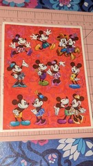 Vintage Hallmark Stickers Disney Mickey Mouse Minnie Mouse 1 sheet