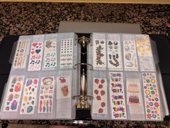 Creative Memories binder with dividers, protectors, stickers, & more!