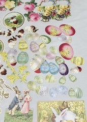 2019 Anna Griffin AG708 «VINTAGE BUNNY DIECUTS» Easter with Folio Box 253-Pcs