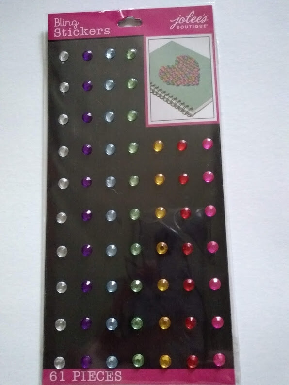 Crafts Jolee’s Stickers Multi Color Bling Dots Clear Purple Lt. Blue Red Pink ++