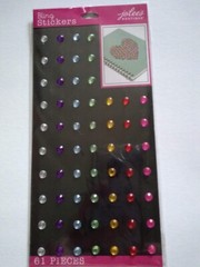 Crafts Jolee’s Stickers Multi Color Bling Dots Clear Purple Lt. Blue Red Pink ++