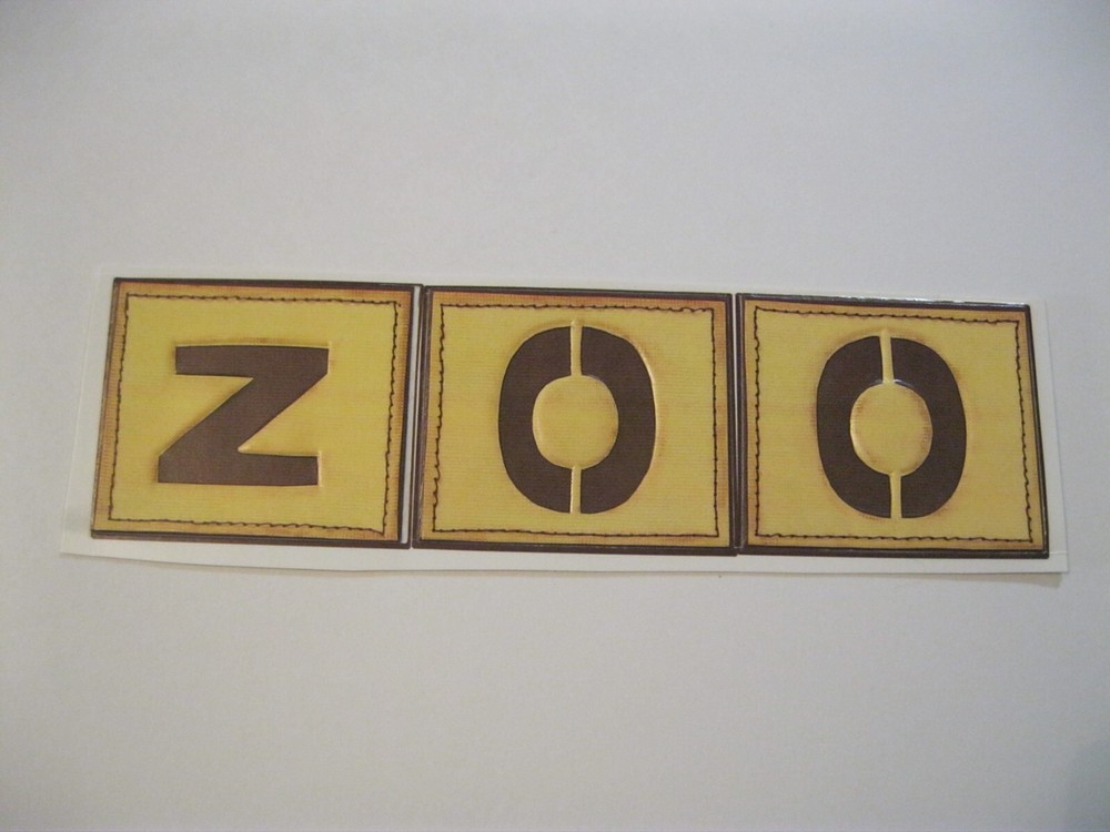 ZOO Scrapbook Textured Topper