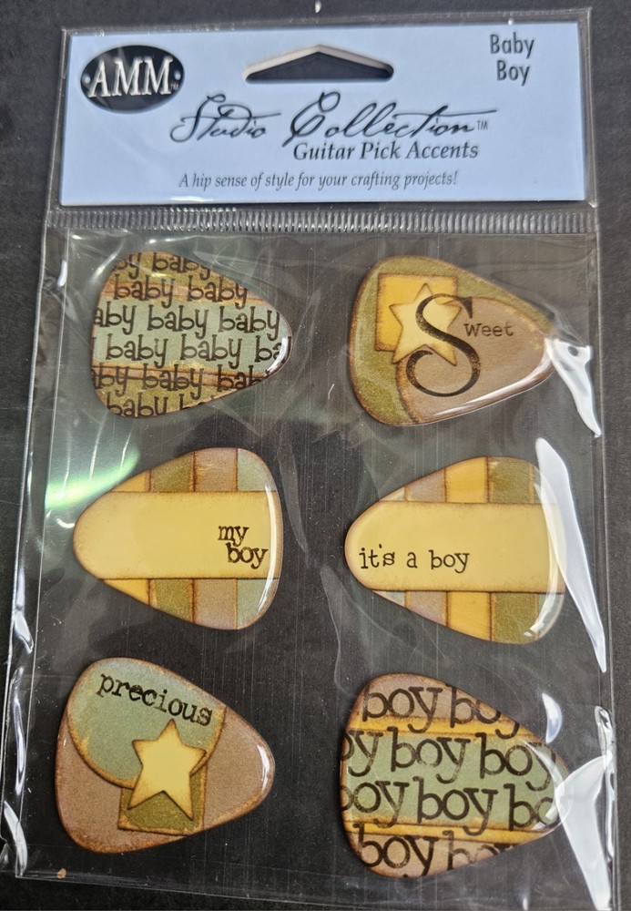 All My Memories Studio Collection Guitar Pick Accents Baby Boy