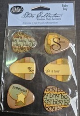 All My Memories Studio Collection Guitar Pick Accents Baby Boy