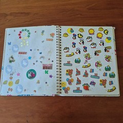 Vintage 1980s Sticker Album Book Puffy Scratch N Sniff Cabbage Patch Rainbow