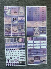 Simply Gilded Lavender Dreams Foiled deluxe Sticker Kit washi pen Journaling