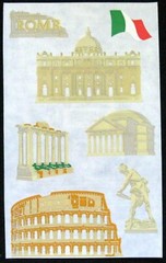 Mrs Grossman Vintage Laser Cut ‘Destinations’ Sticker Sheets *Your Choice*