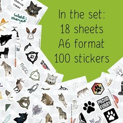 100 Exclusive Therian Vinyl Stickers – Water-Resistant, Fun, and Colorful