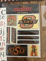 Oklahoma State University Cowboys OSU Scrapbooking Lot Paper Stickers Titles